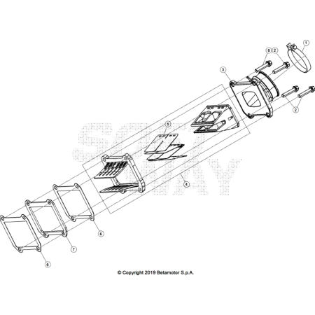 VUE ECLATEE BOÎTE A CLAPET...