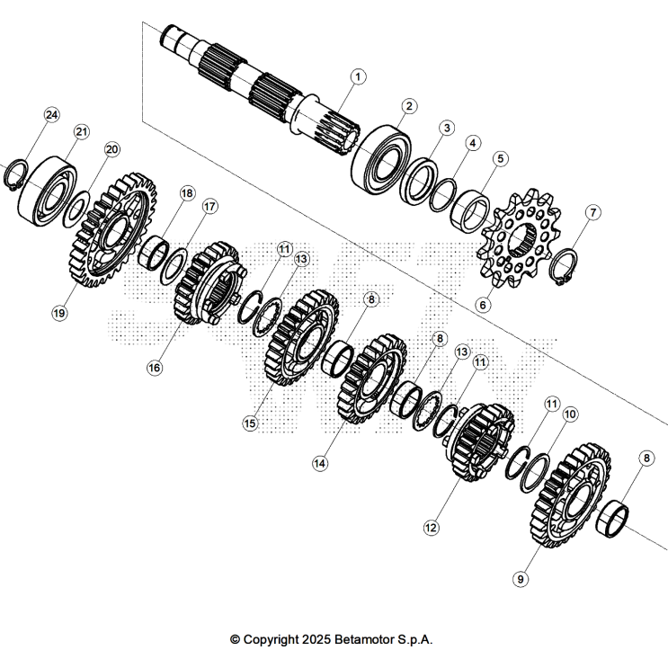 VUE ECLATEE BOÎTE A VITESSES BETA 300 X PRO 2026