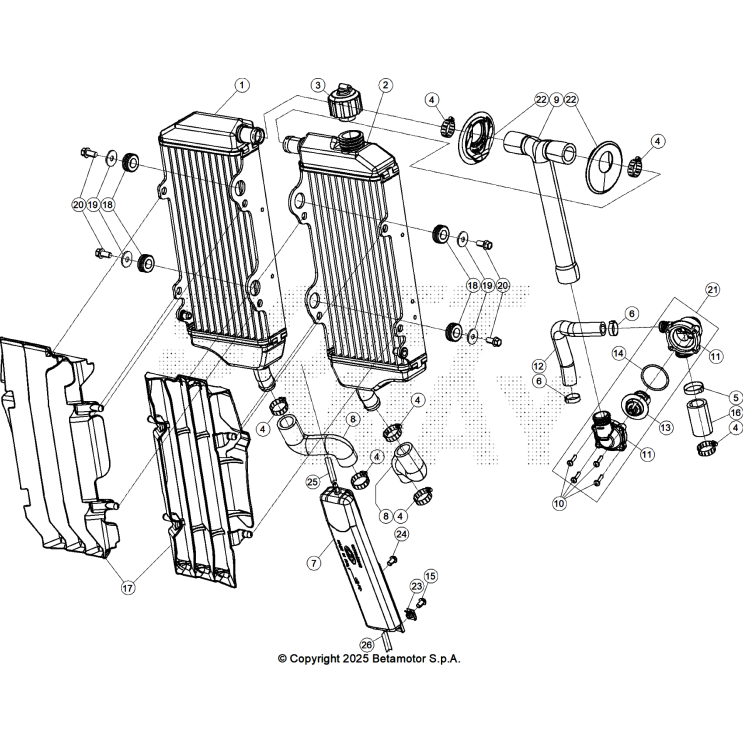 VUE ECLATEE RADIATEUR BETA 390 X PRO 2026