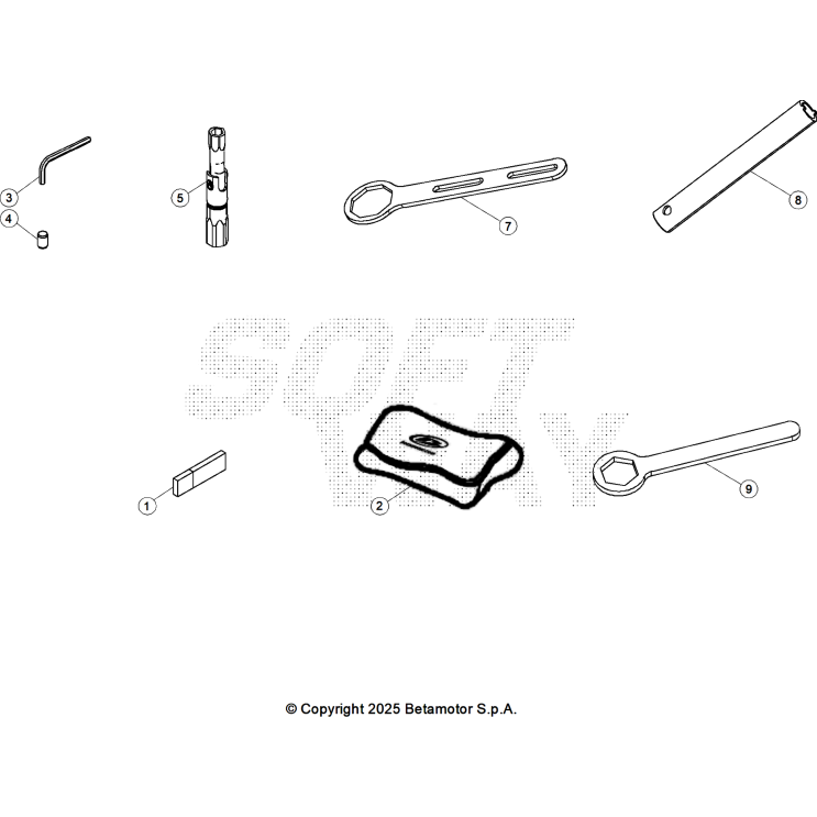 VUE ECLATEE OUTILLAGE SPÉCIAL CHASSIS BETA 390 X PRO 2026