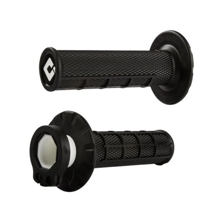 Poignées noir ODI Emig V2 Lock-On Semi-gaufrée 