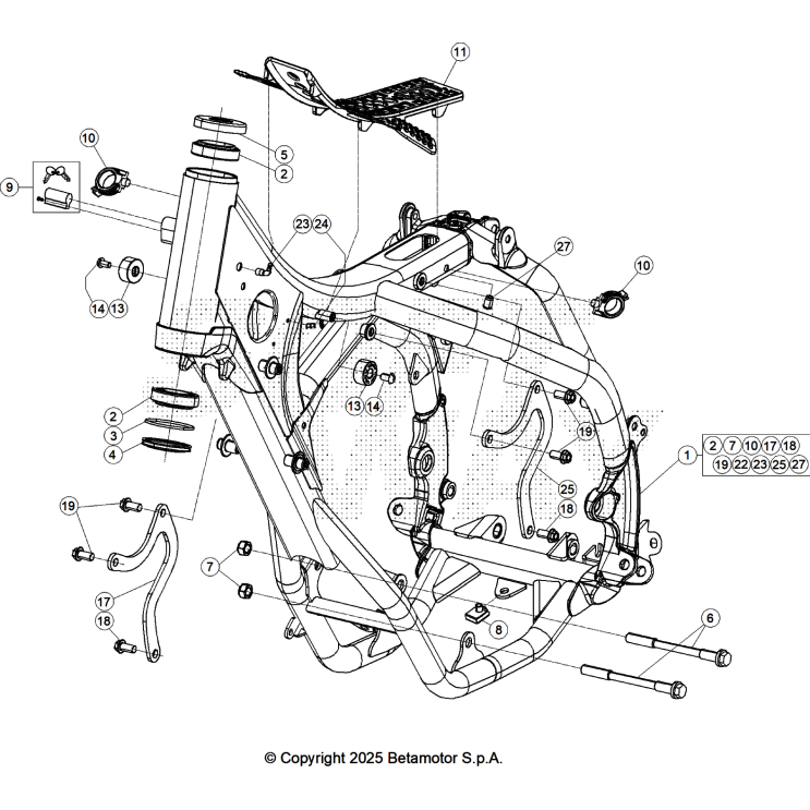 VUE ECLATEE CHASSIS BETA 125 RACE 2026