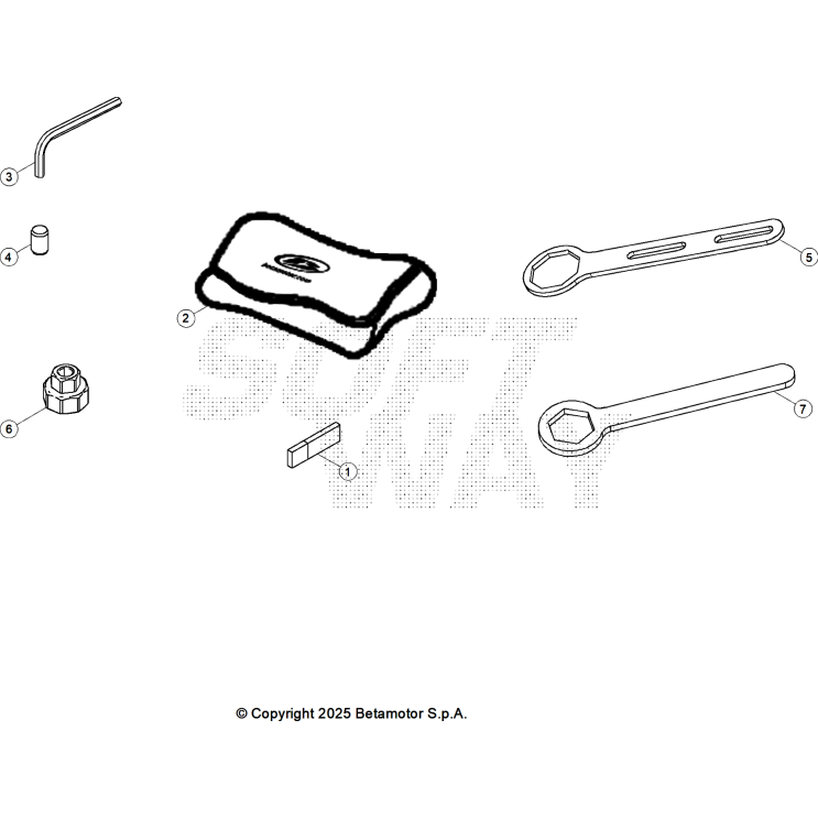 VUE ECLATEE OUTILLAGE SPÉCIAL CHASSIS BETA 125 RACE 2026