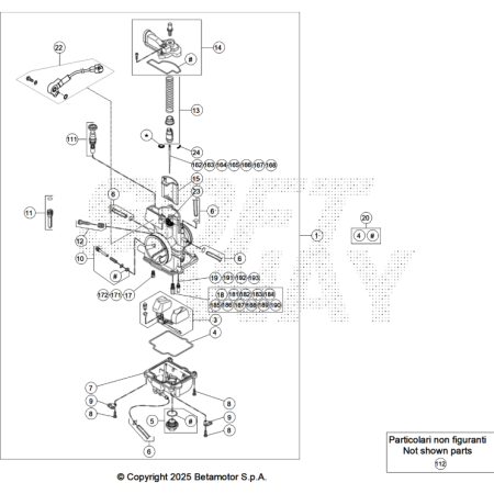 VUE ECLATEE CARBURATEUR...