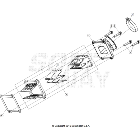 VUE ECLATEE BOITE A CLAPET...