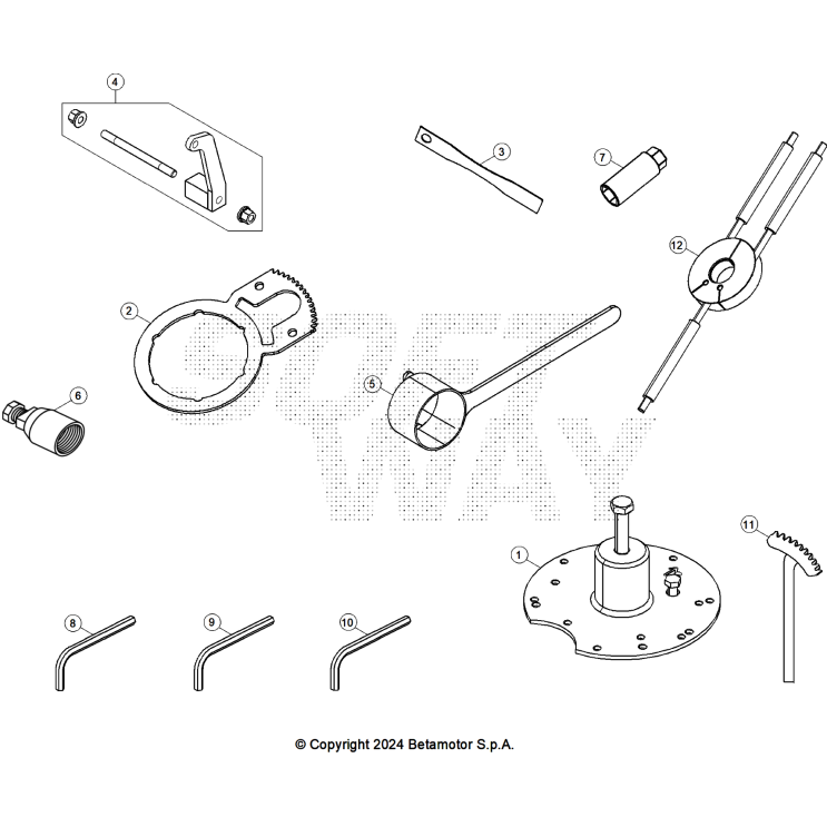 VUE ECLATEE OUTILLAGE SPÉCIAL MOTEUR BETA 300 RACE 2026