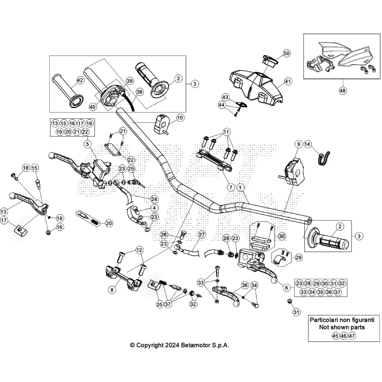 VUE ECLATEE COMMANDES-GUIDON BETA 300 RACE 2026