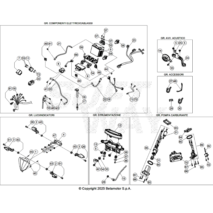 VUE ECLATEE FAISCEAU ÉLECTRIQUE BETA 350 RACE 2026