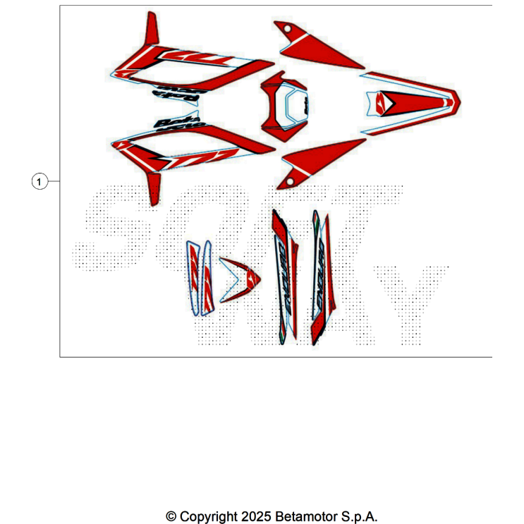 VUE ECLATEE KIT DECO BETA 50 RR WHITE 2025