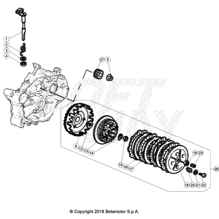 VUE ECLATEE EMBRAYAGE BETA...