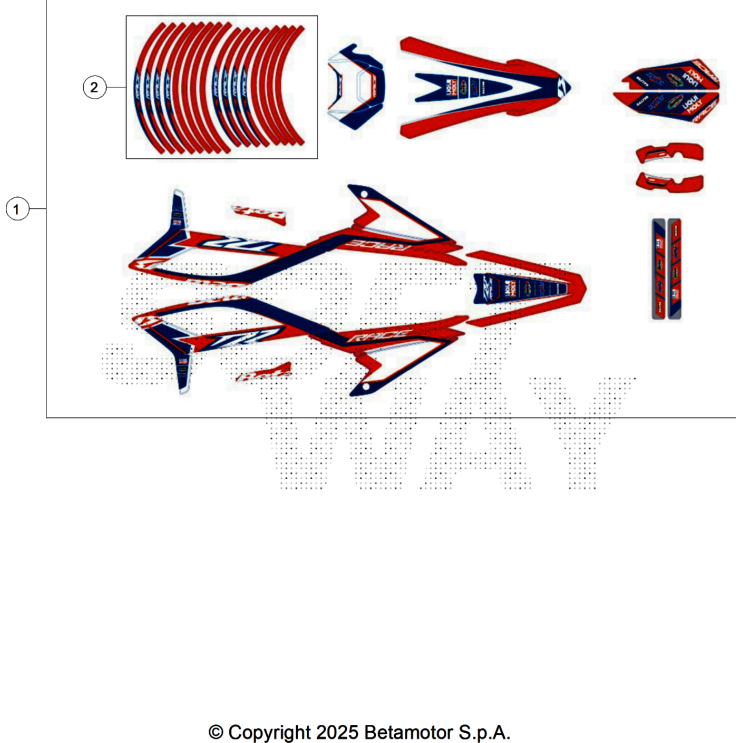VUE ECLATEE KIT DECO BETA 50 RR RACE 2025
