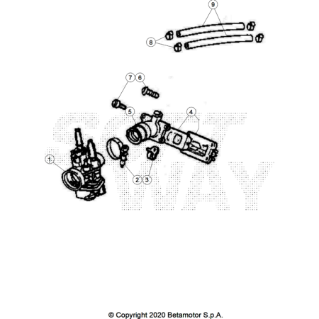 VUE ECLATEE CARBURATEUR...