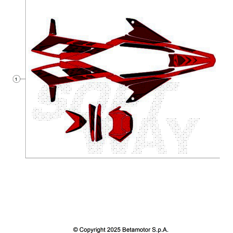 VUE ECLATEE KIT DECO BETA 50 RR RED 2026