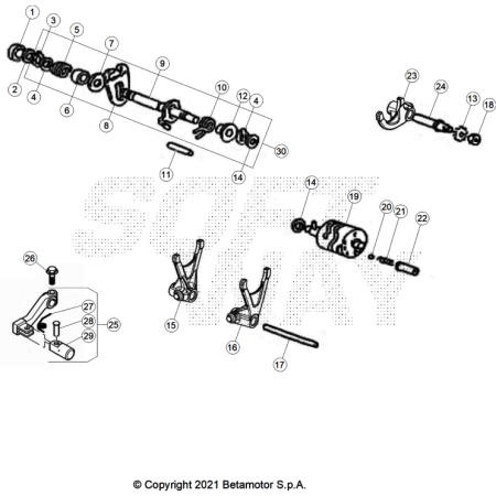 VUE ECLATEE COMMANDE BOÎTE...