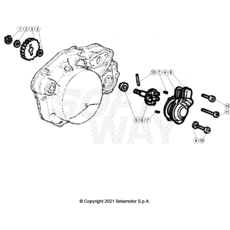 VUE ECLATEE POMPE A EAU...