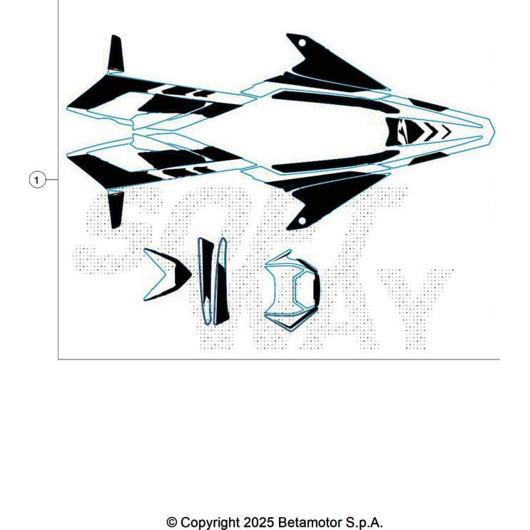 VUE ECLATEE KIT DECO BETA 50 RR WHITE 2026