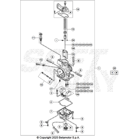 VUE ECLATEE CARBURATEUR...