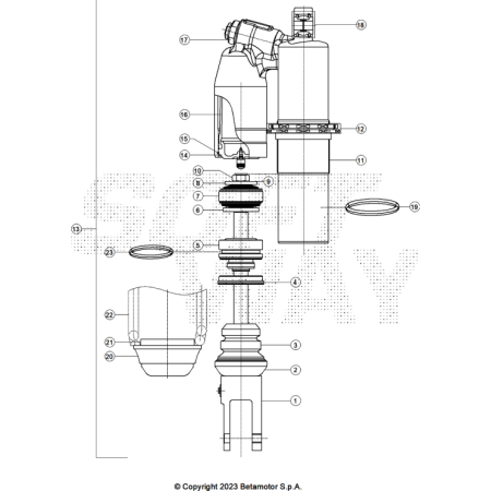 VUE ECLATEE AMORTISSEUR...