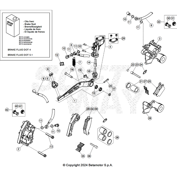 VUE ECLATEE FREINS BETA 350 RX 2026