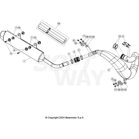 VUE ECLATEE ECHAPPEMENT...