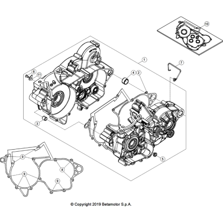 VUE ECLATEE CARTER MOTEUR...