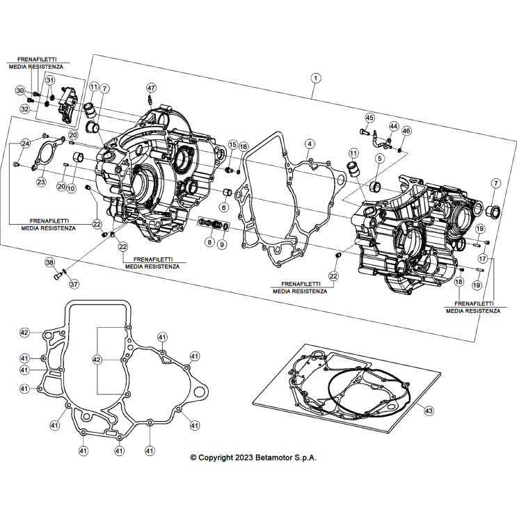 VUE ECLATEE CARTER MOTEUR BETA 450 RX 2026