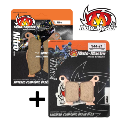 Pack de plaquettes de frein avant et arrière MOTO MASTER RACING NITRO pour BETA 125 RR et plus - 2010 à 2026