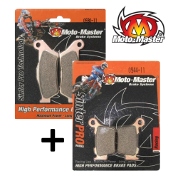 Pack de plaquettes de frein avant et arrière MOTO MASTER RACING pour BETA 125 RR et plus - 2012 à 2026