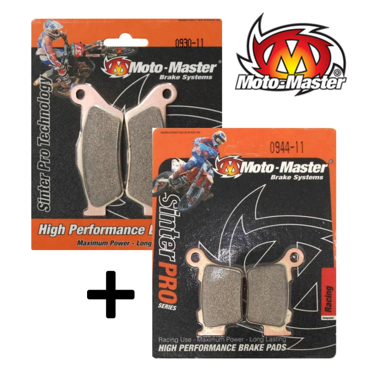 Pack de plaquettes de frein avant et arrière MOTO MASTER RACING pour BETA 125 RR et plus - 2012 à 2026
