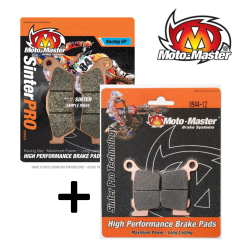 Pack de plaquettes de frein avant et arrière MOTO MASTER RACING GP PRO SINTER pour BETA 125 RR et plus - 2010 à 2026