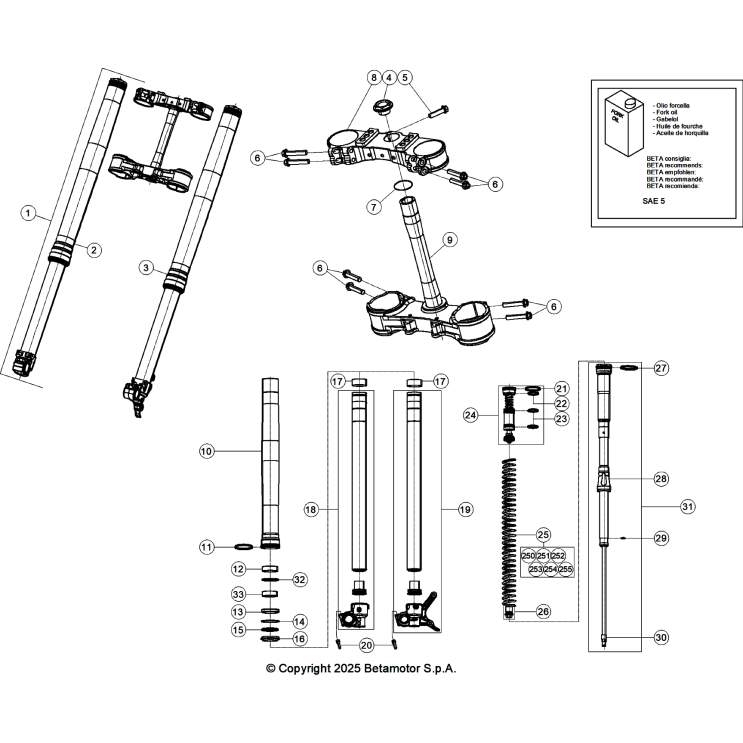 VUE ECLATEE FOURCHE BETA 450 RX 2026