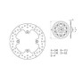 Disque de frein BREMBO Oro rond fixe {attributes}