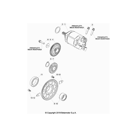 Démarreur BETA 350 RACING 2020