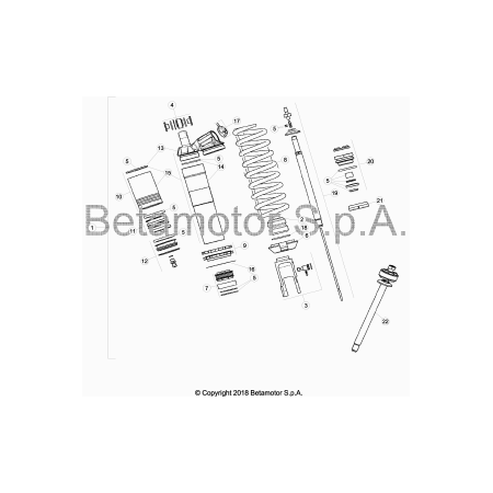 Amortisseur BETA 390 RACING 2019