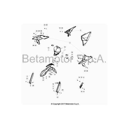 Carénage BETA 390 RR 2019