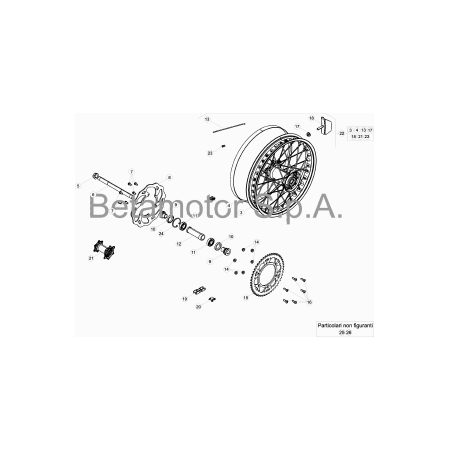 Roue arrière BETA 390 RR 2019