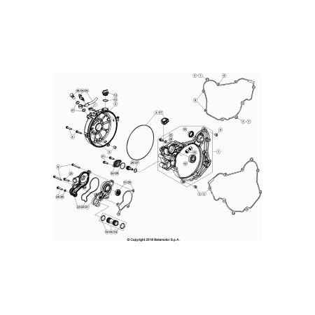 Carter embrayage, allumage BETA 250 XTRAINER 2019