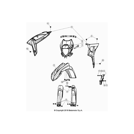 Carénage BETA 250 RR 2021