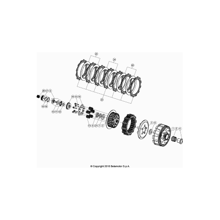Embrayage BETA 250 RR 2021