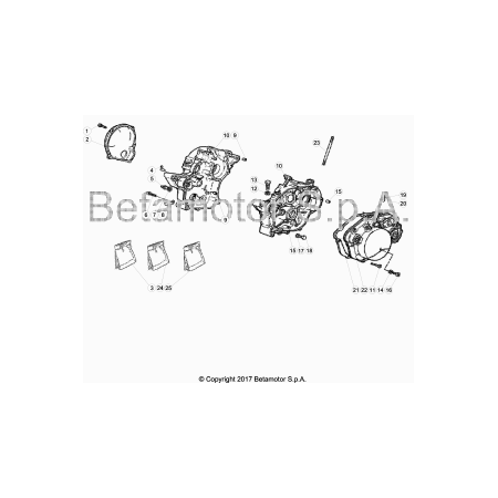 Carter moteur BETA 50 SUPERMOTARD 2020