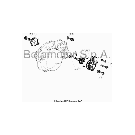 Circuit de refroidissement BETA 50 SUPERMOTARD 2020