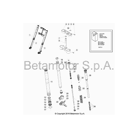 Fourche BETA 390 RACING 2018