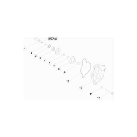 Pompe a eau BETA 430 RACING 2018