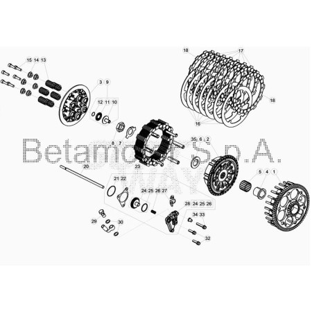 Boite à vitesse 1 BETA 250 XTRAINER 2018