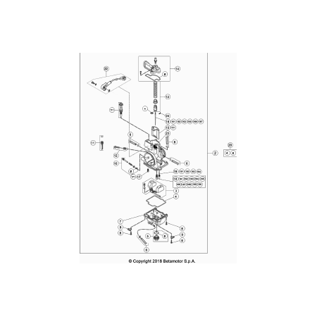 Carburateur BETA 250 RR 2022