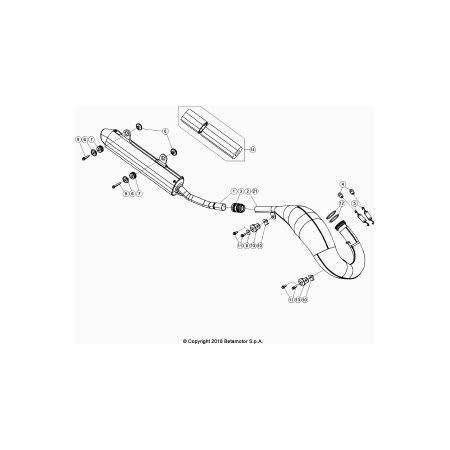 Echappement BETA 250 XTRAINER 2022