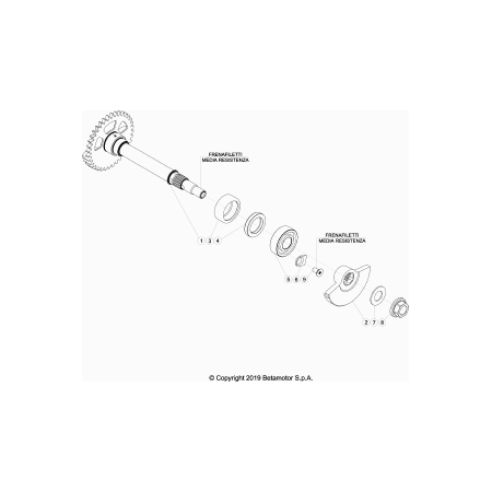 Balancier d'equilibrage BETA 350 RR 2022