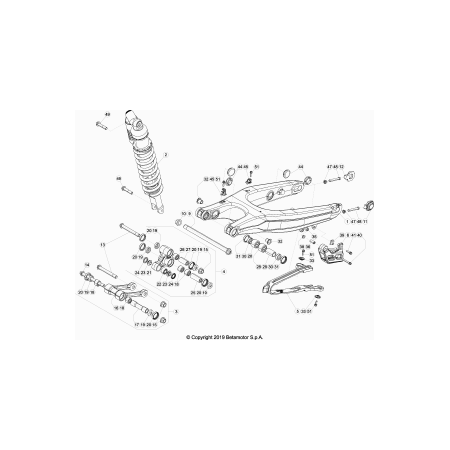  Bras oscillant, biellettes BETA 480 RR 2021