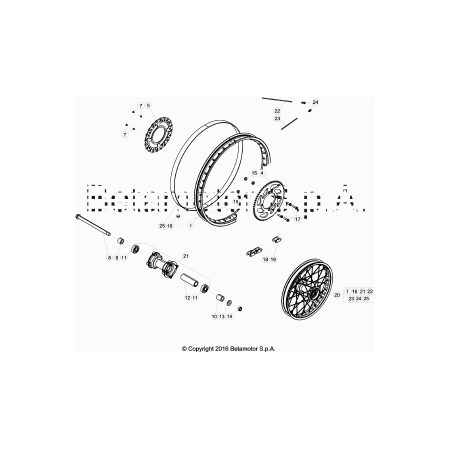 Roue avant 50 BETA RR 2021