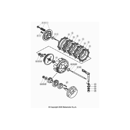 Embrayage 125 BETA LC 2021